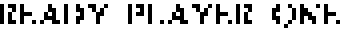 Lora serif pixelized at an 8px grid, down to the bare silhouette