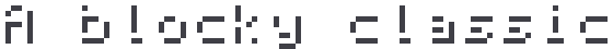The Blocky style with its offset shadow