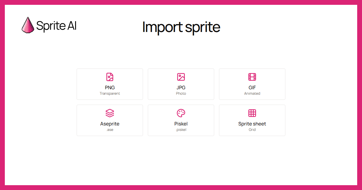 Import and edit sprites | Sprite-AI
