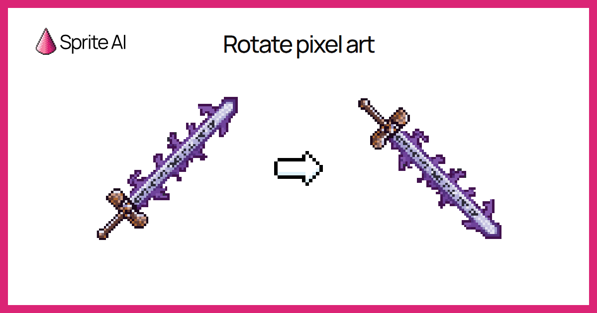 Rotate pixel art — 90°, 180°, 270° | Sprite-AI
