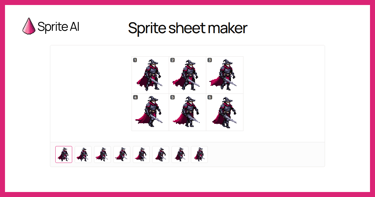 Sprite sheet maker: create sprite sheets online, free