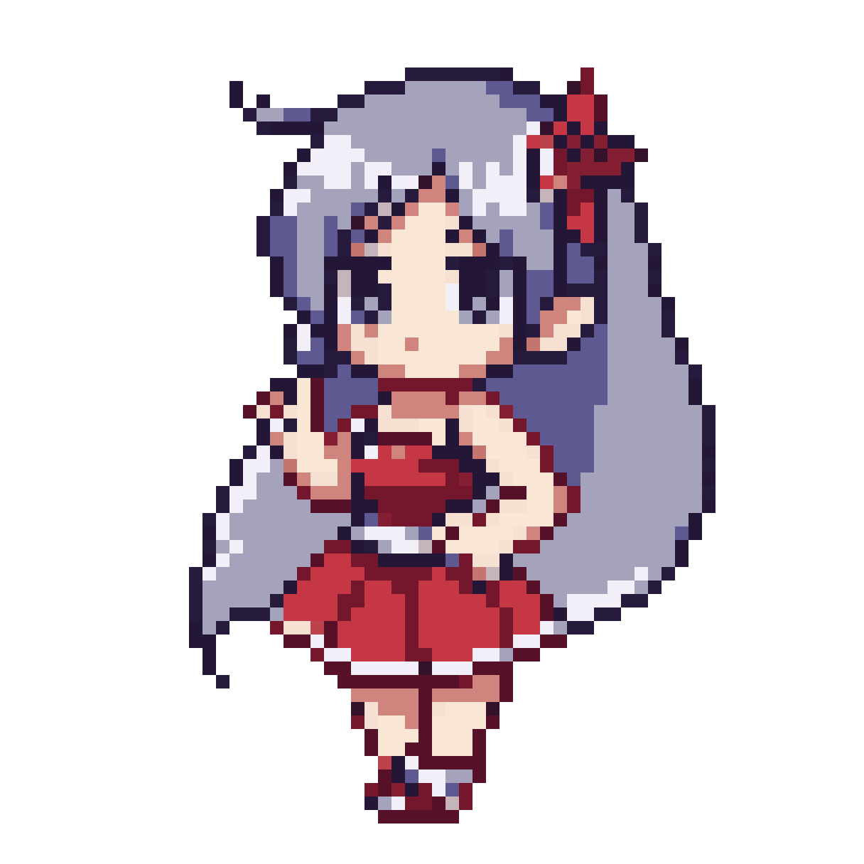 water bottle with ice drink and snacks pixel art