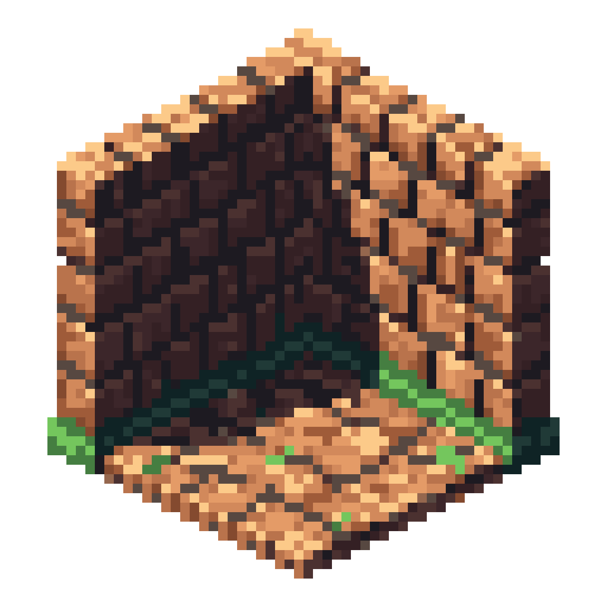 Isometric Wall Tile Set pixel art
