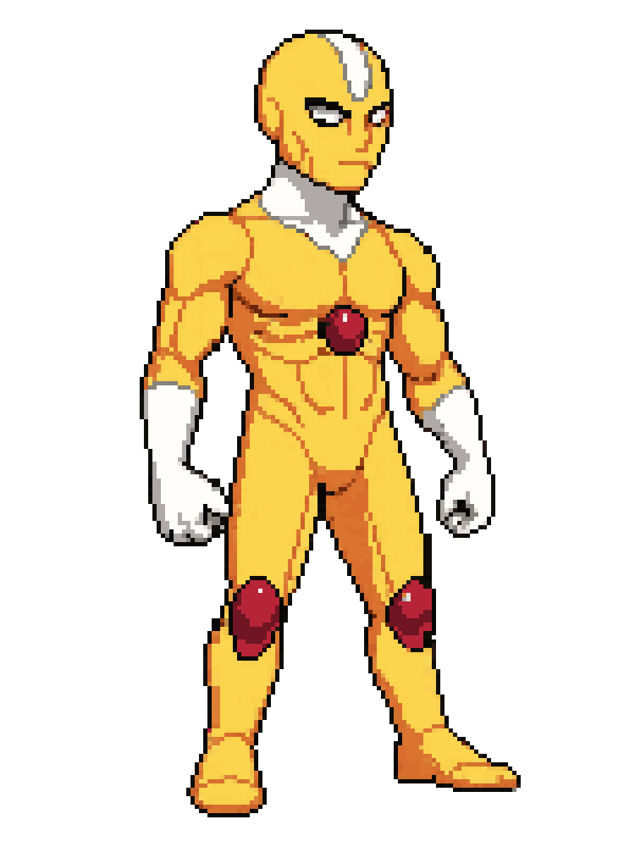 Onechopmon Inspired by Saitama pixel art