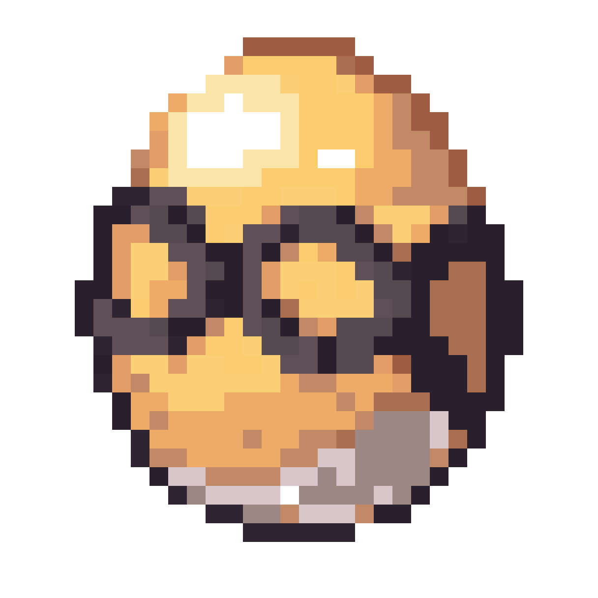 remove the white part on the bottom pixel art
