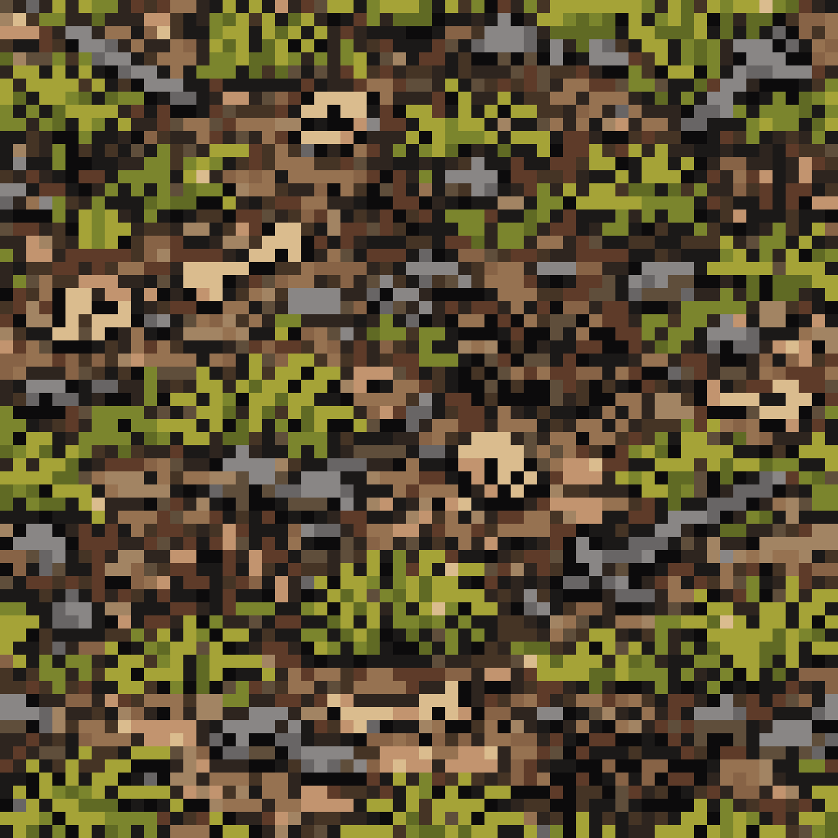 grass from an apocalyptic fantasy world pixel art