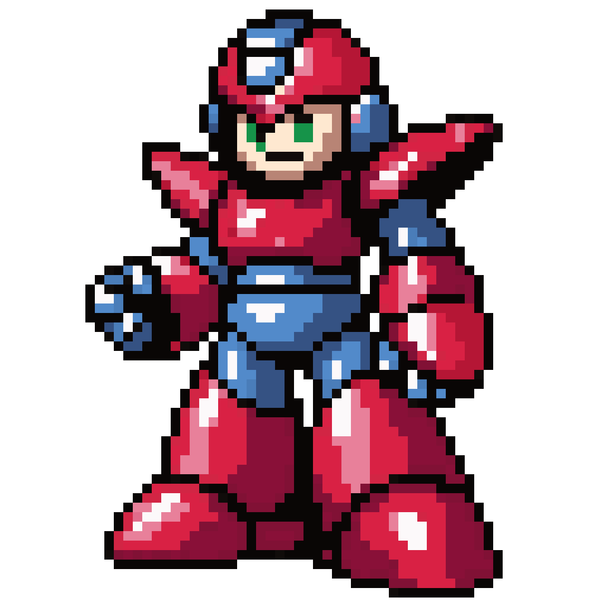 NES Mega Man Boss Sprite pixel art