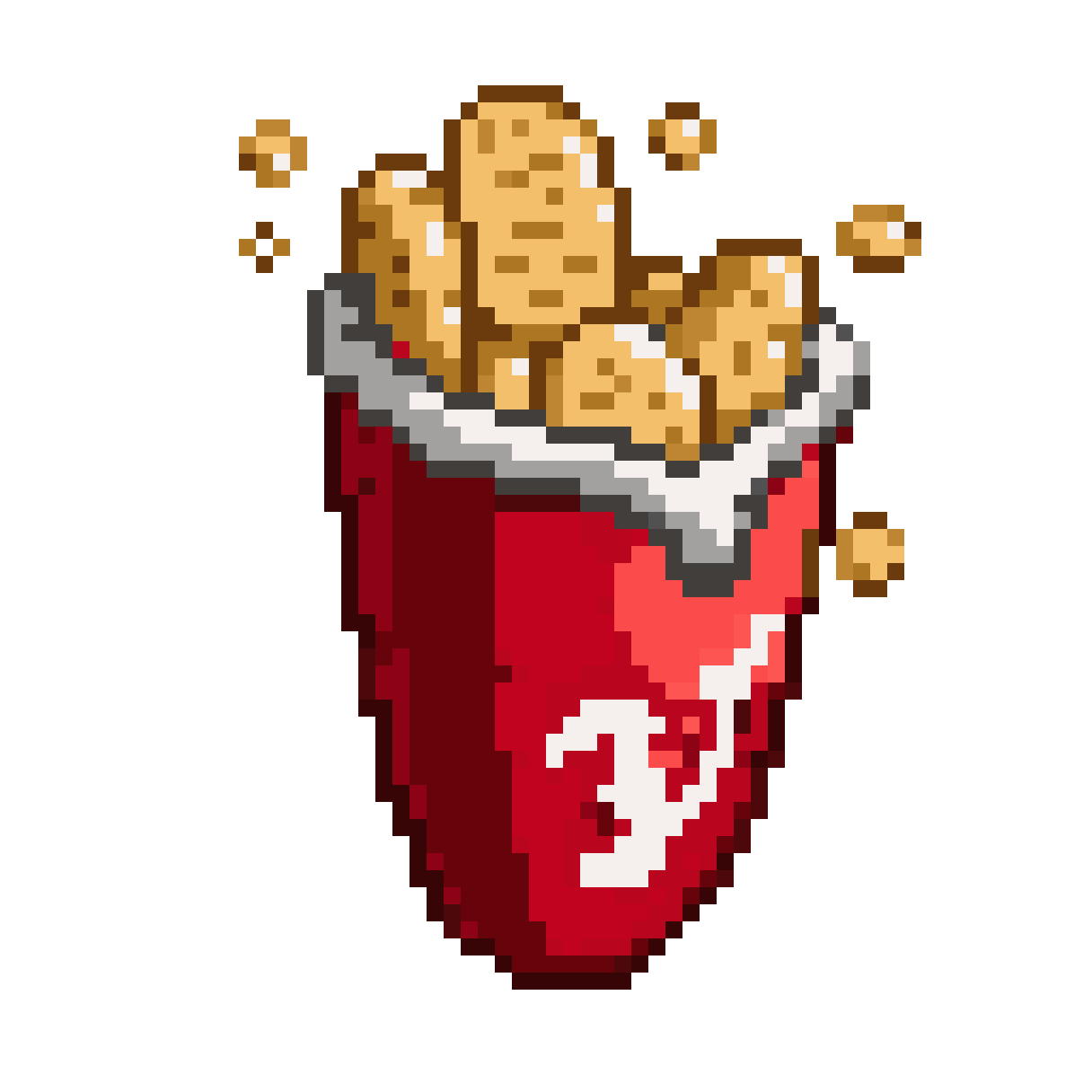32 bit, cartoonish, version of pixel art