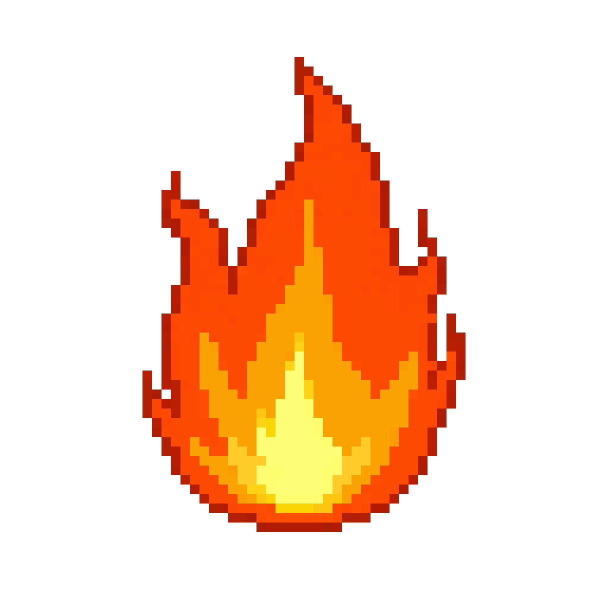 Flame Themed Character pixel art
