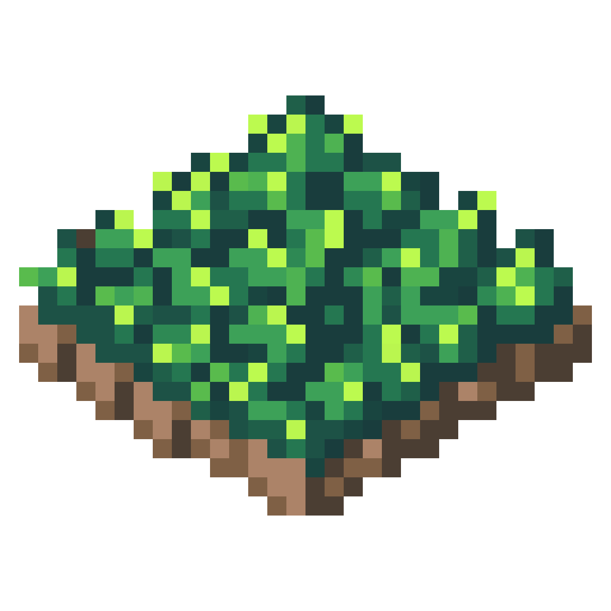 16x16 lush grass ground sprite pixel art