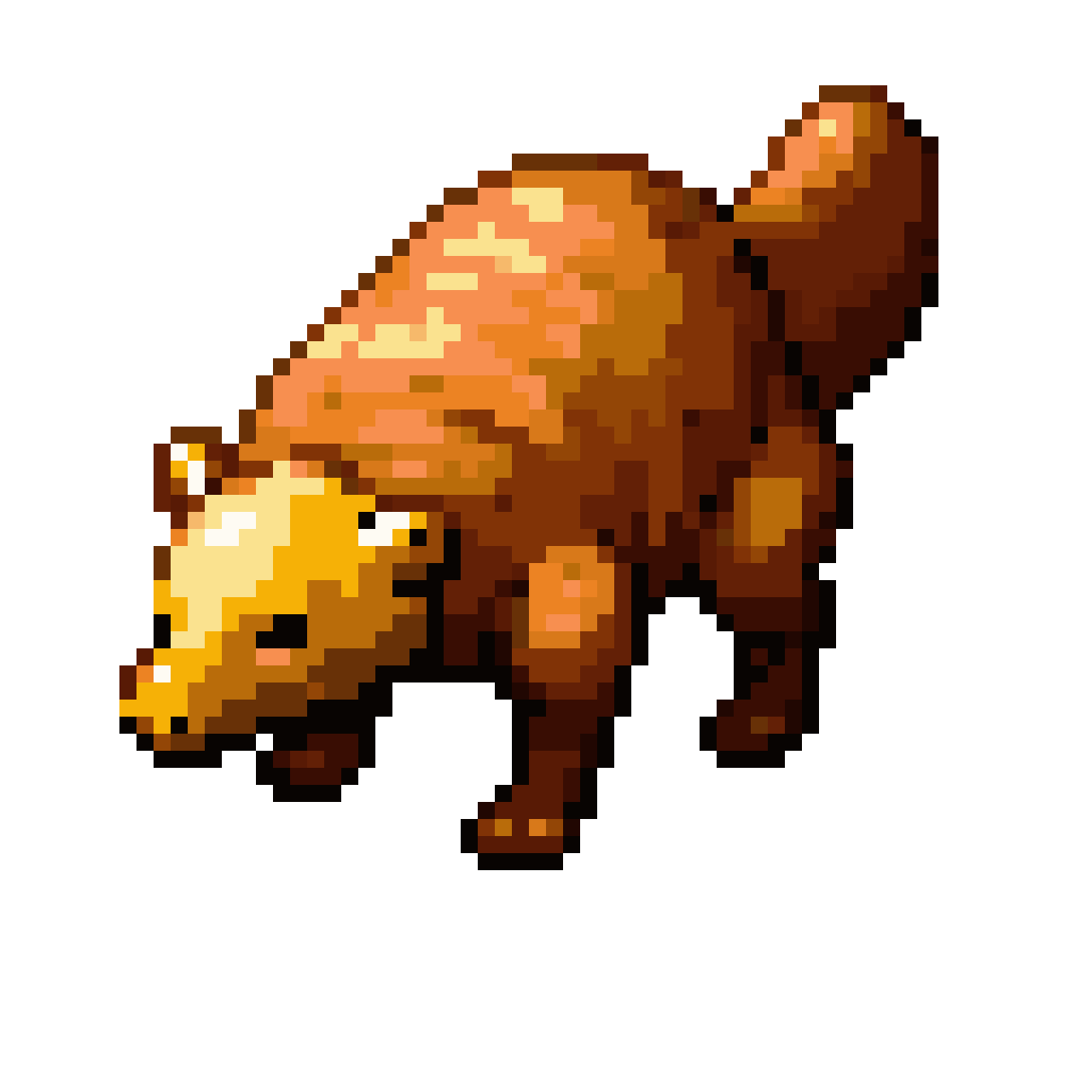 Honey Badger Character pixel art