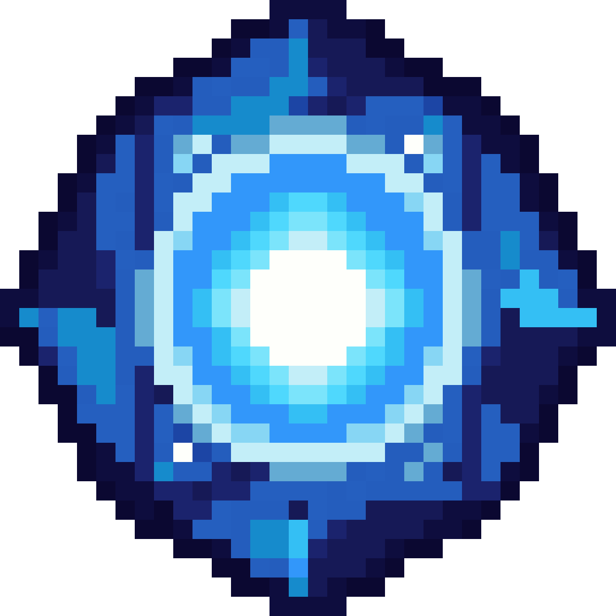 16-bit blue gem sprite pixel art