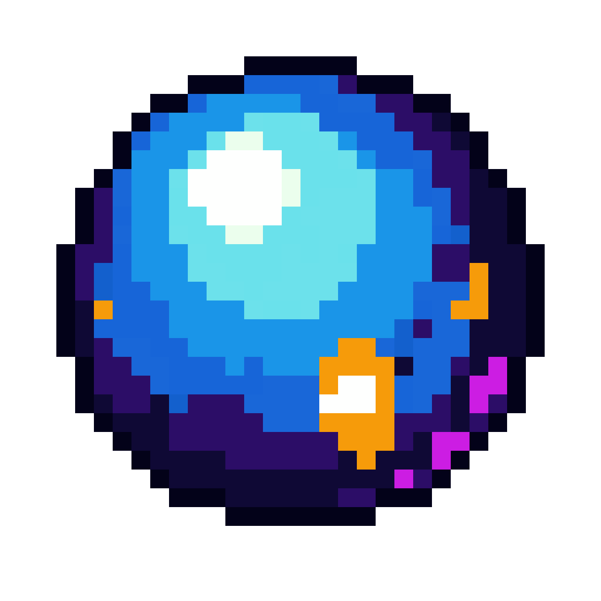 16-bit blue gem sprite pixel art