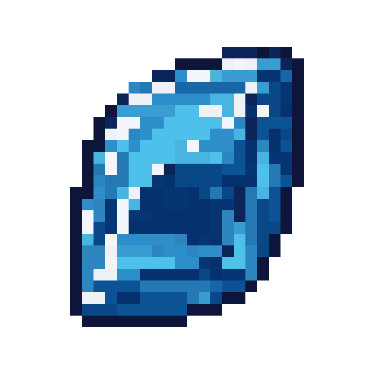blue gem pixel art