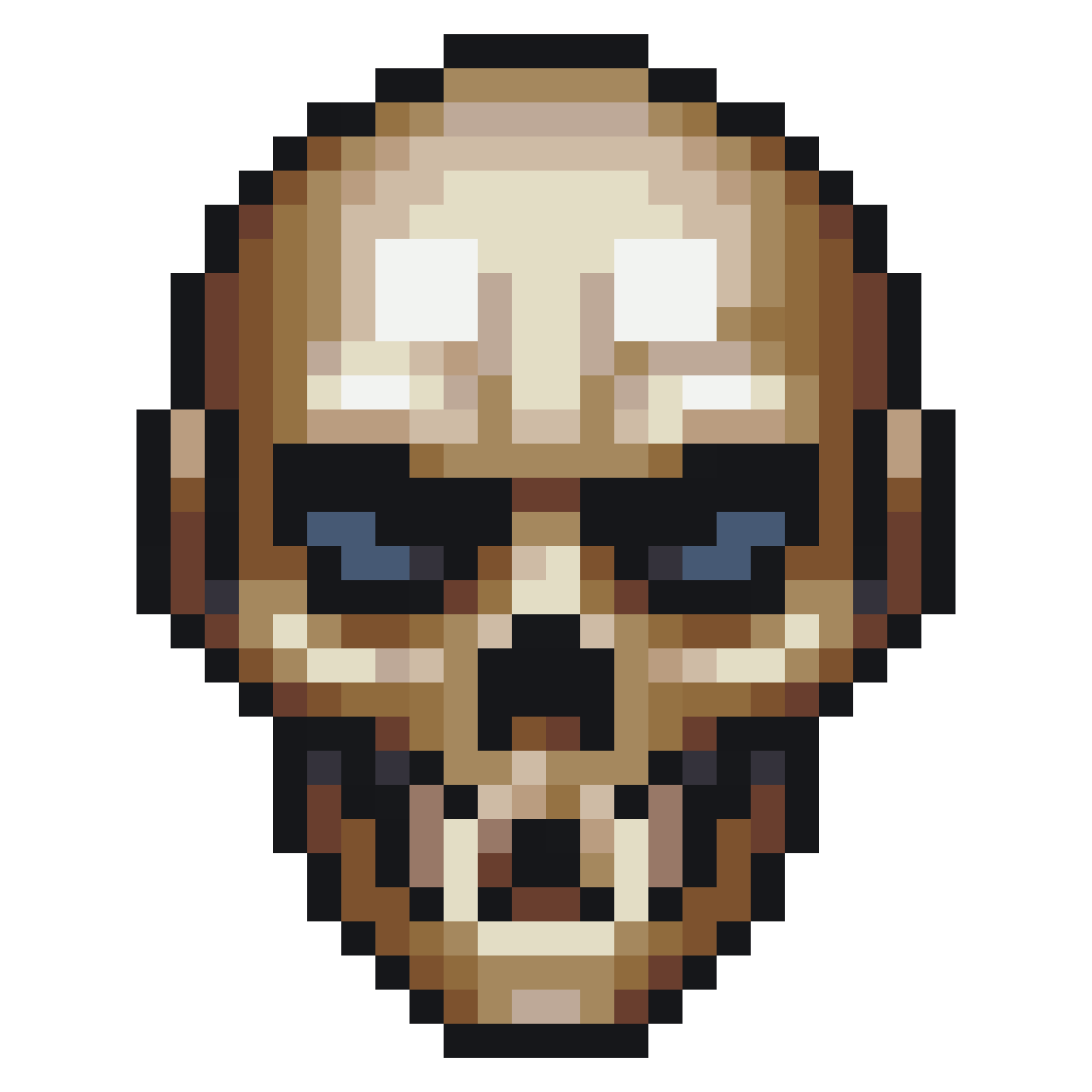 skull pixel art