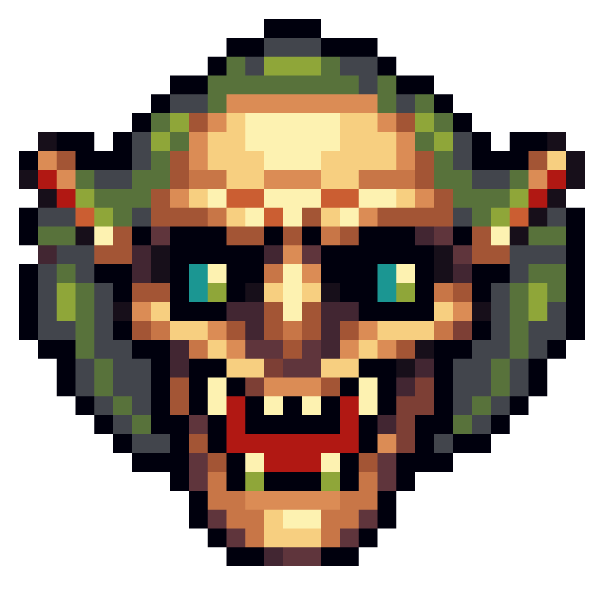 Skull in Maplestory Style pixel art