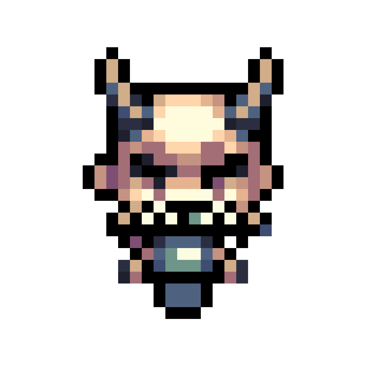 Skull in Maplestory Style pixel art