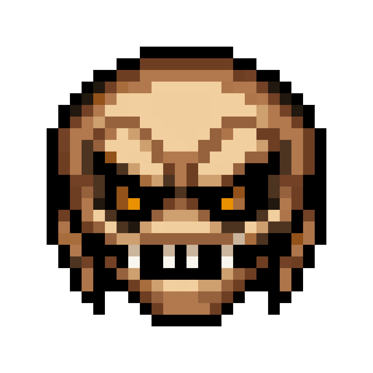 Skull in Maplestory Style pixel art