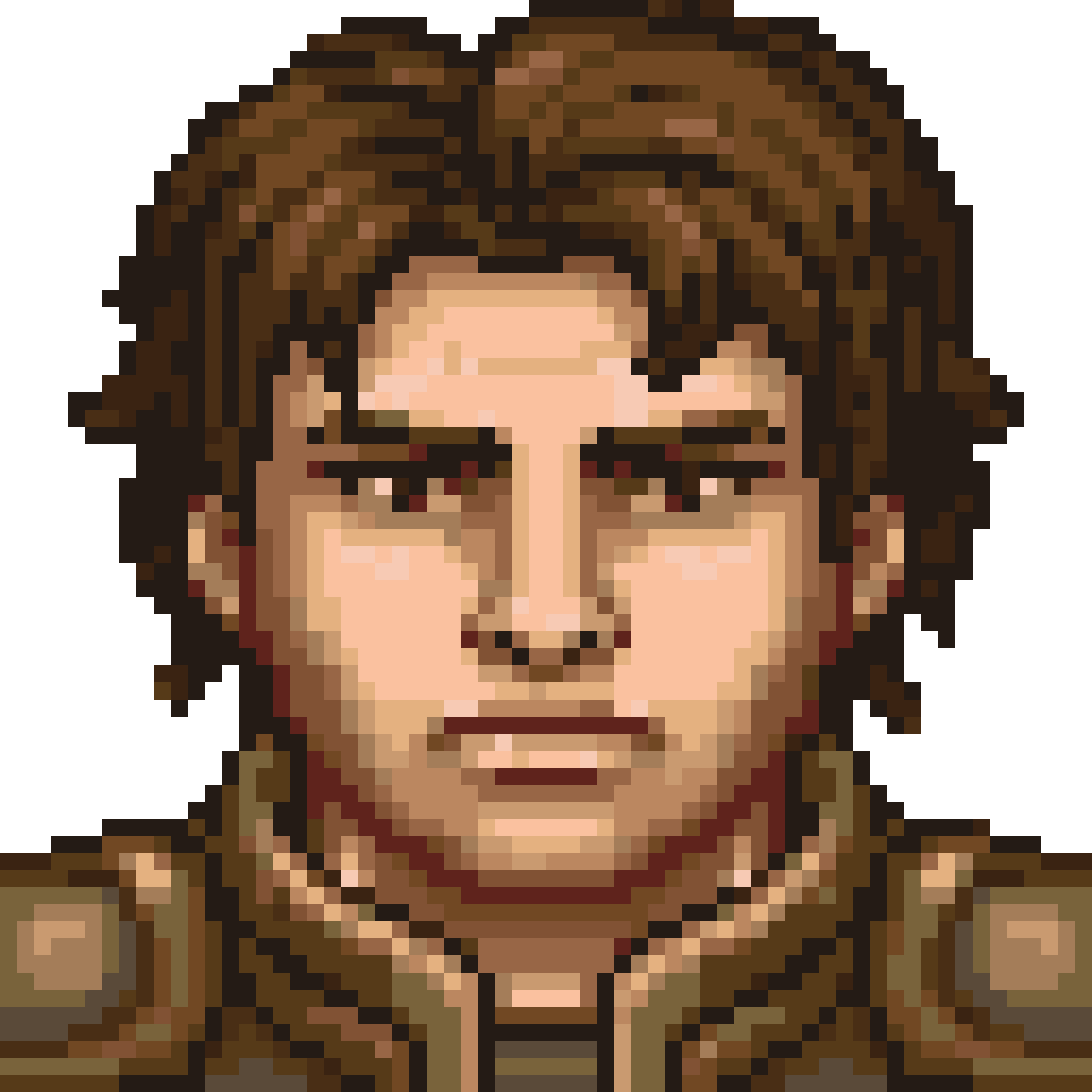 Full Body Human Soldier Sprite pixel art