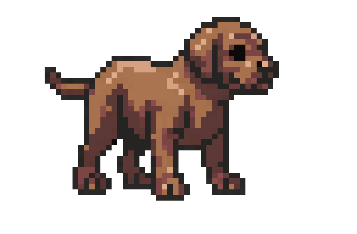Pixelated Retro Boxer pixel art