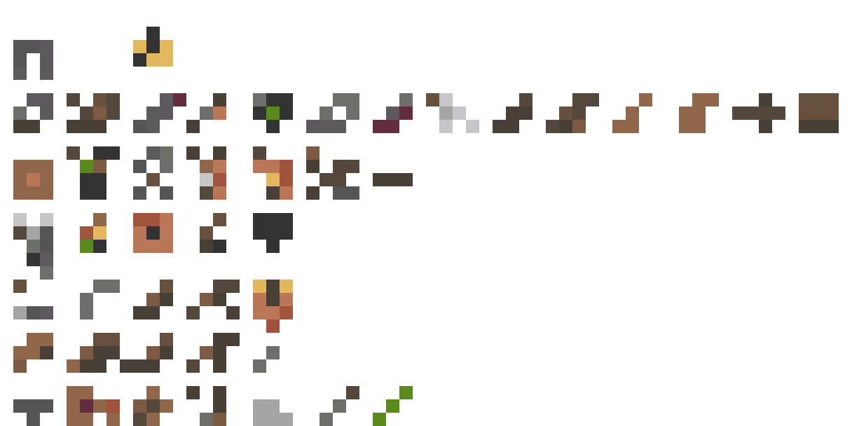 Orange Fox Pixel Art Asset pixel art