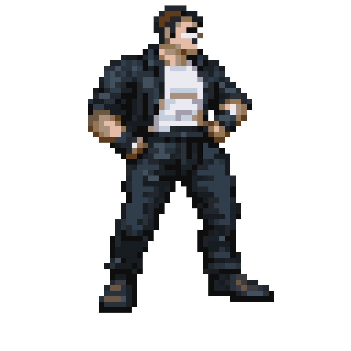 Make him walk pixel art