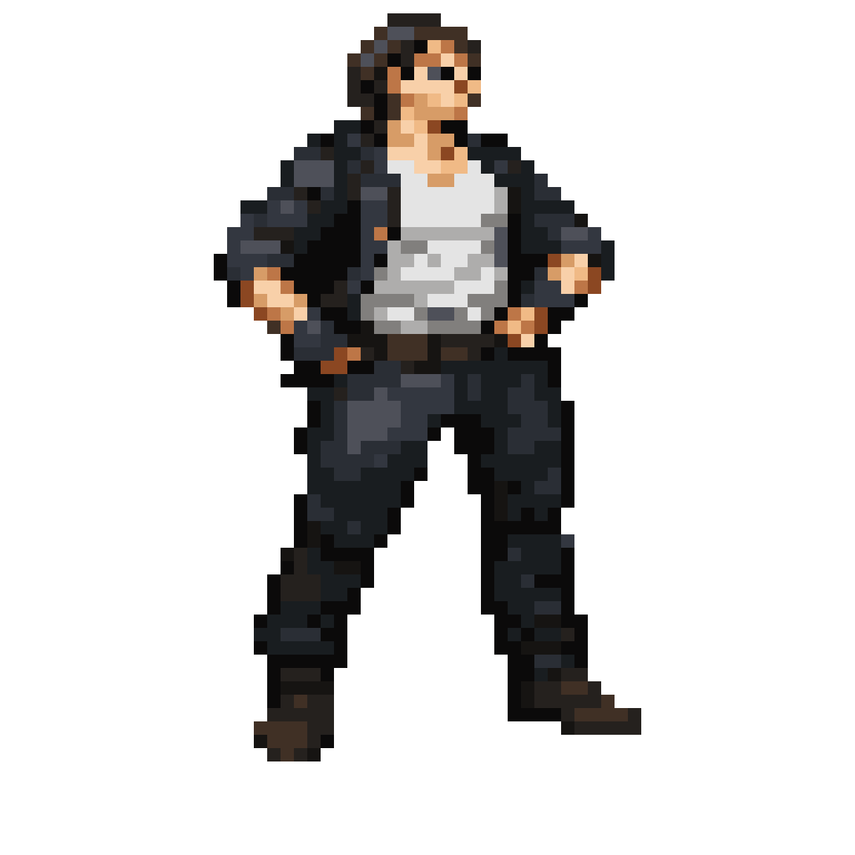 Make him walk pixel art
