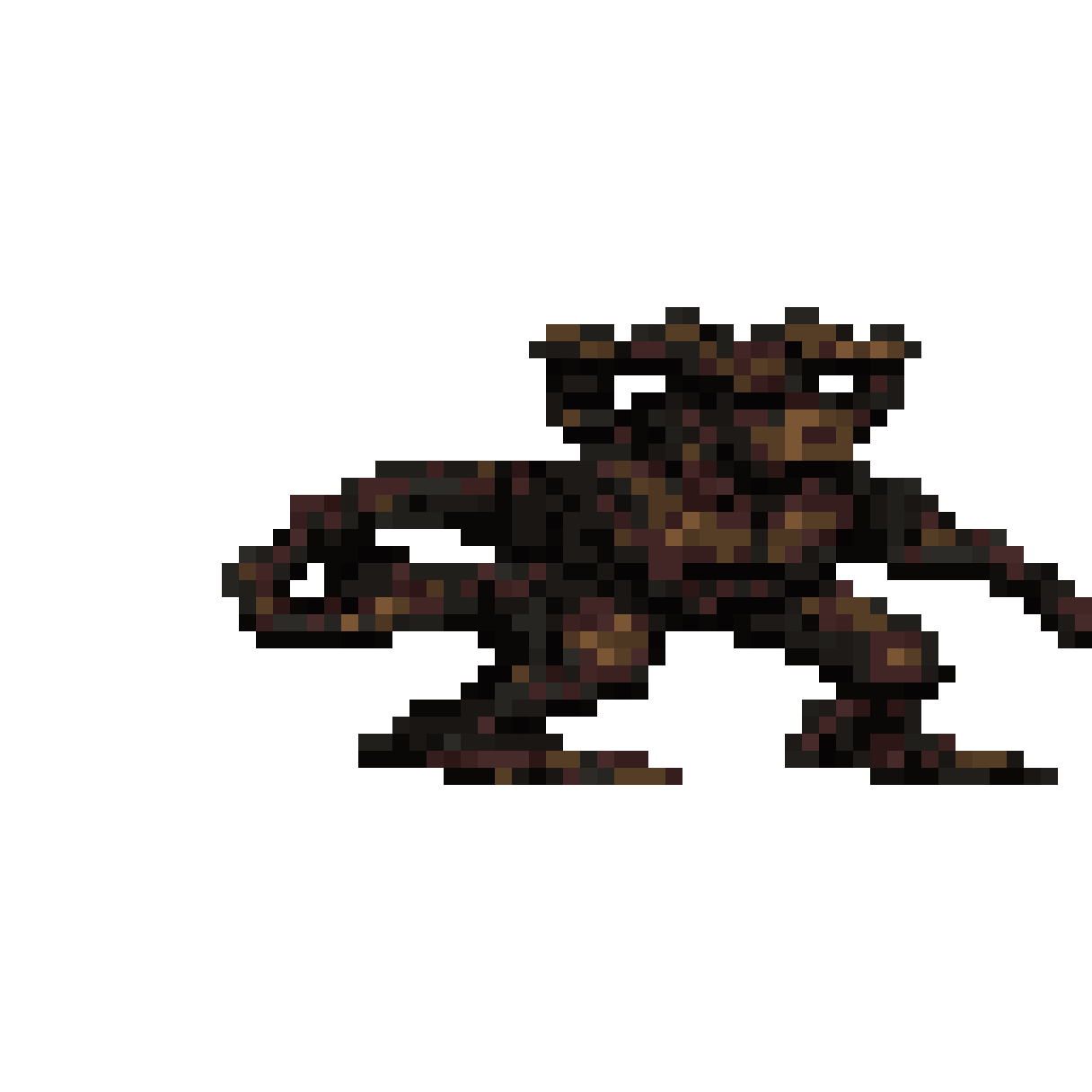 He is walking pixel art