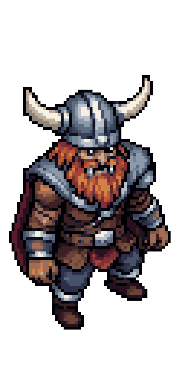 Viking Themed Draugr Brick pixel art