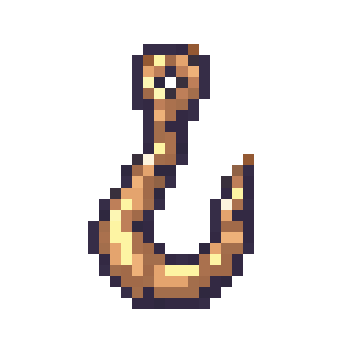 detailed grapple hook icon pixel art