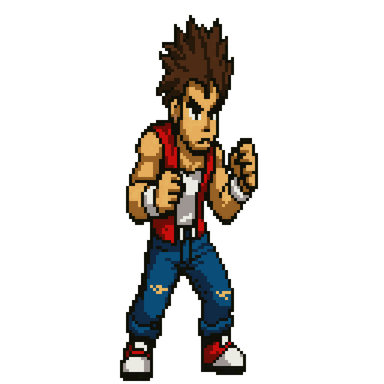 fighter for beat em up pixel art