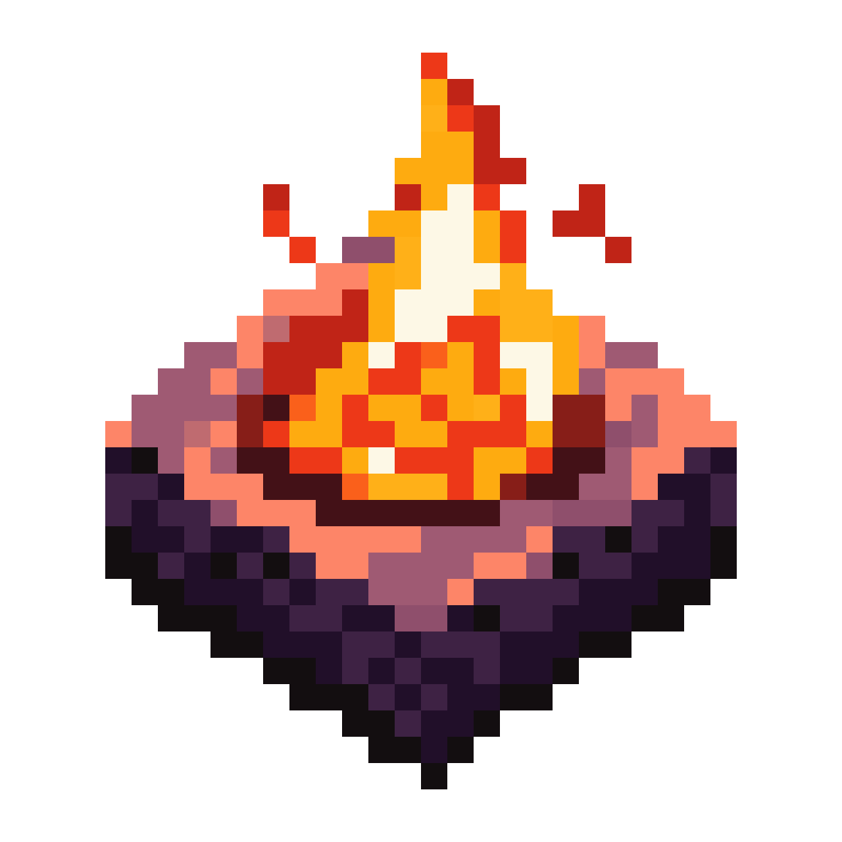 Flame Effects Tile for Isometric Game pixel art