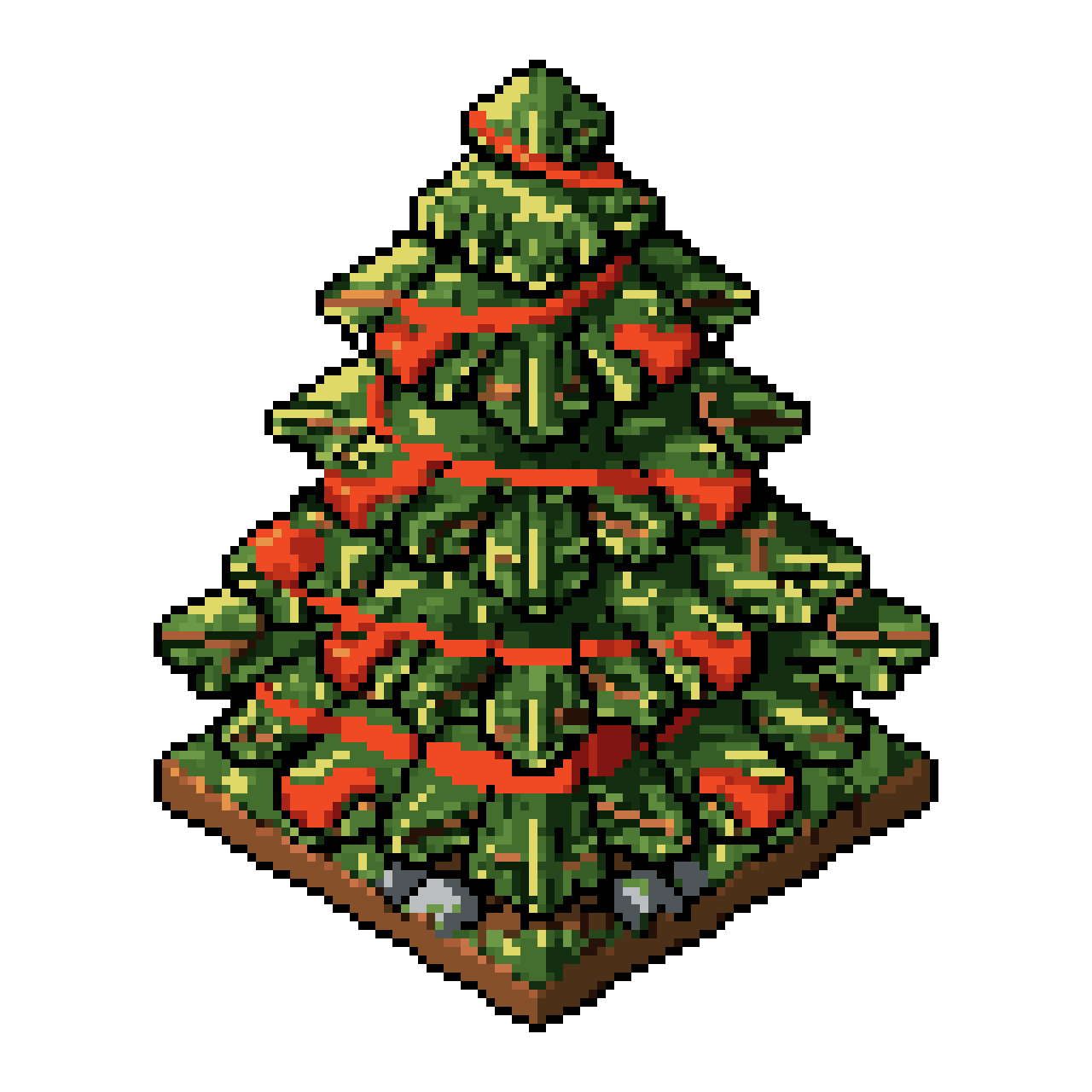 Spruce Tree pixel art