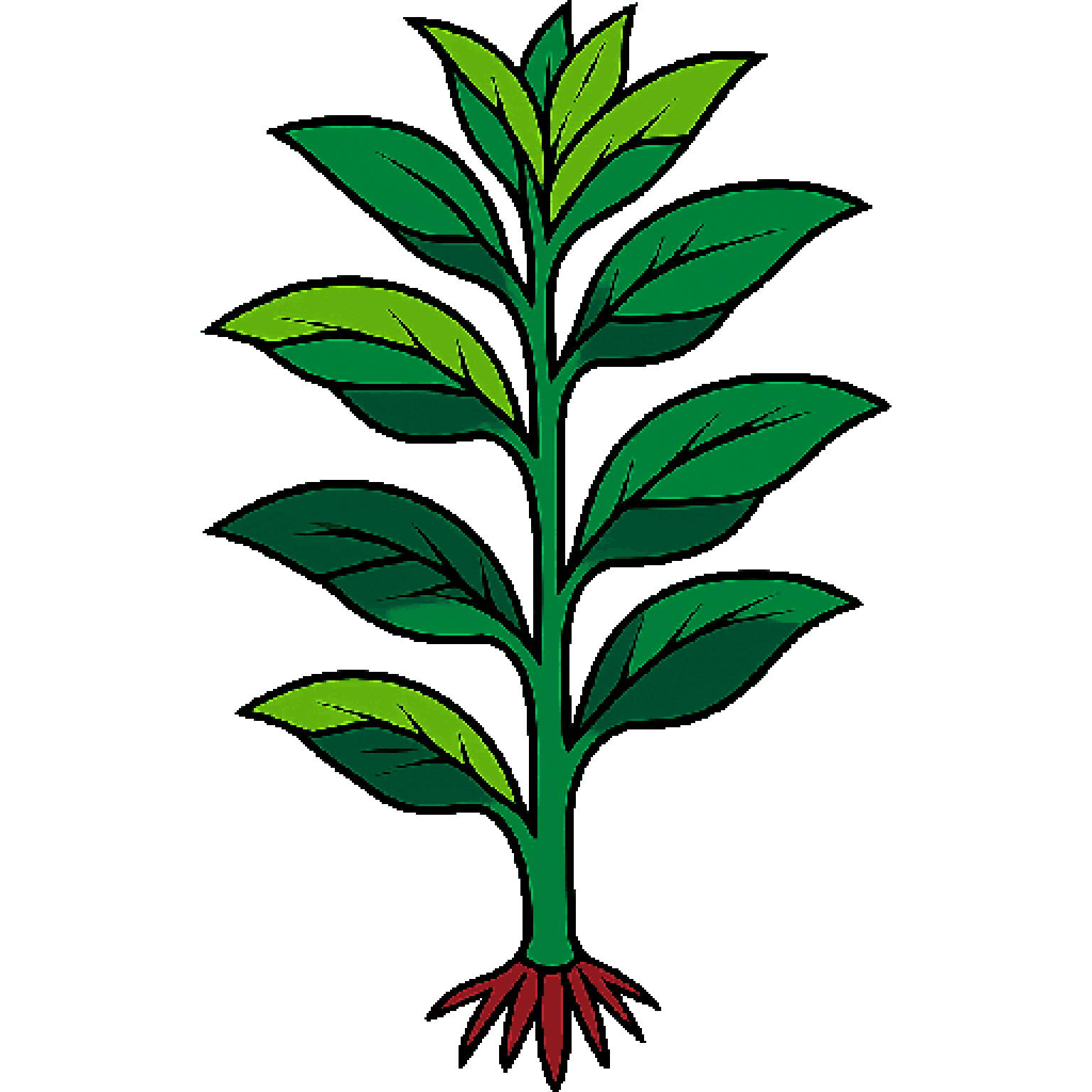 African Hygro Aquatic Plant pixel art