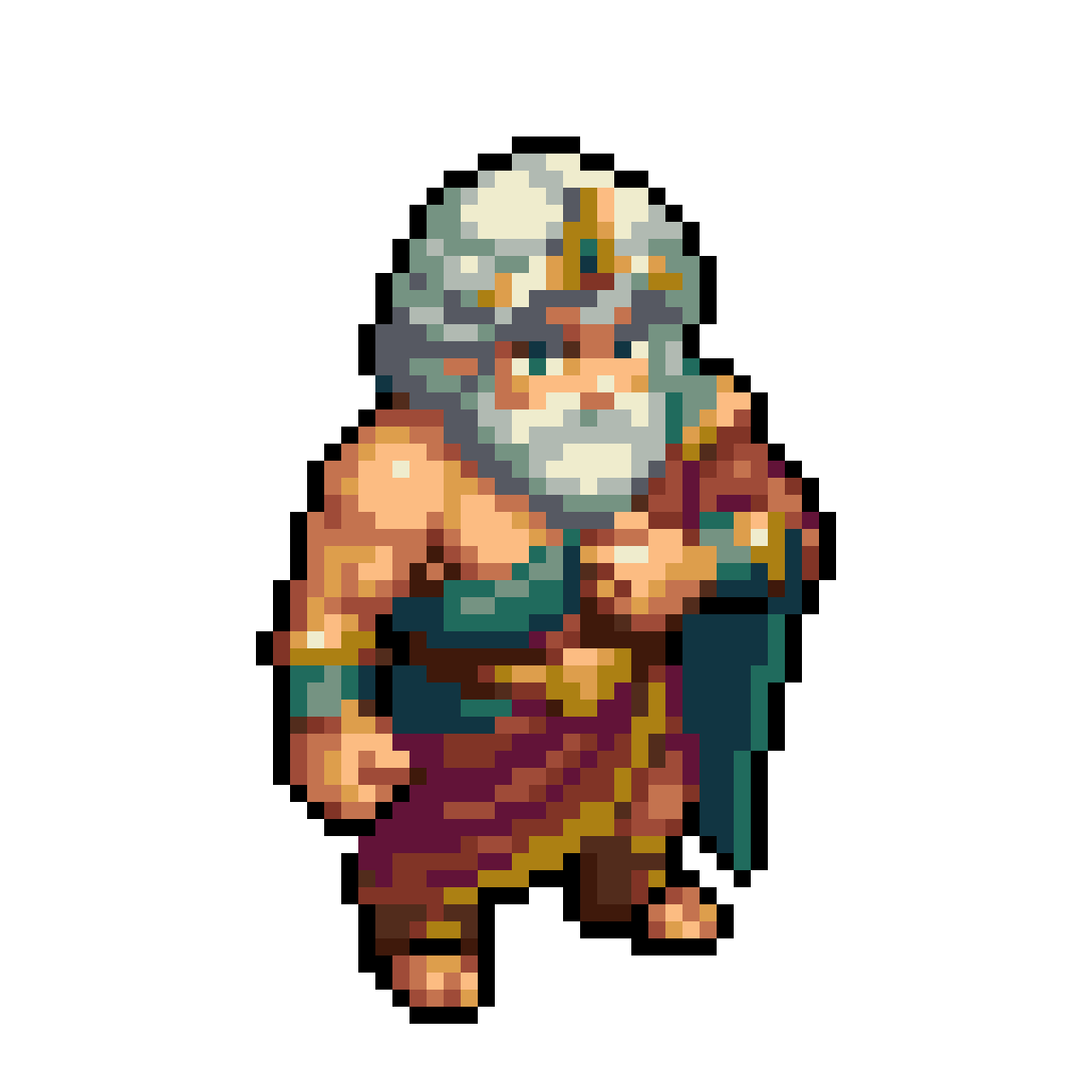 Zeus the Greek God pixel art