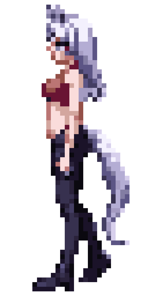 anime horse girl inspired by pixel art