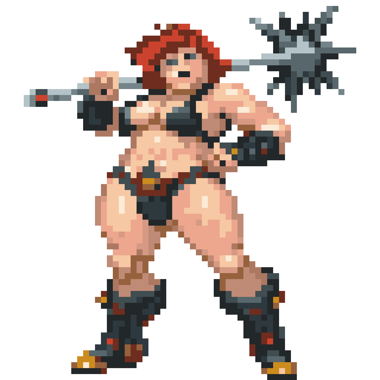 sidescroll action sprite pixel art