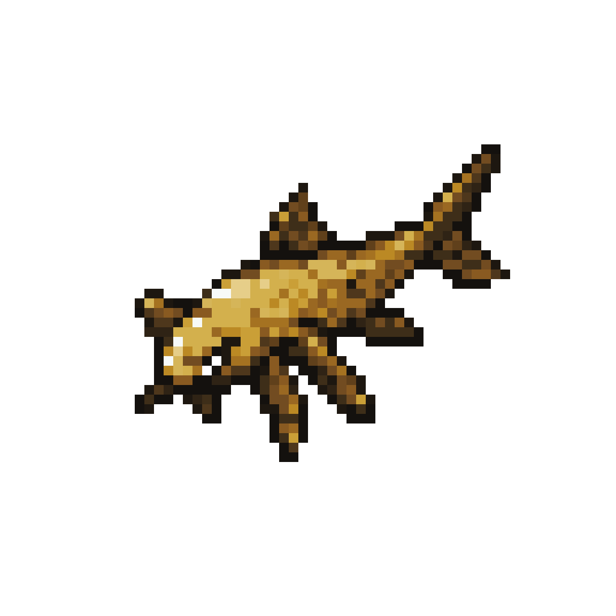 A Cewmate Fish With Legs pixel art