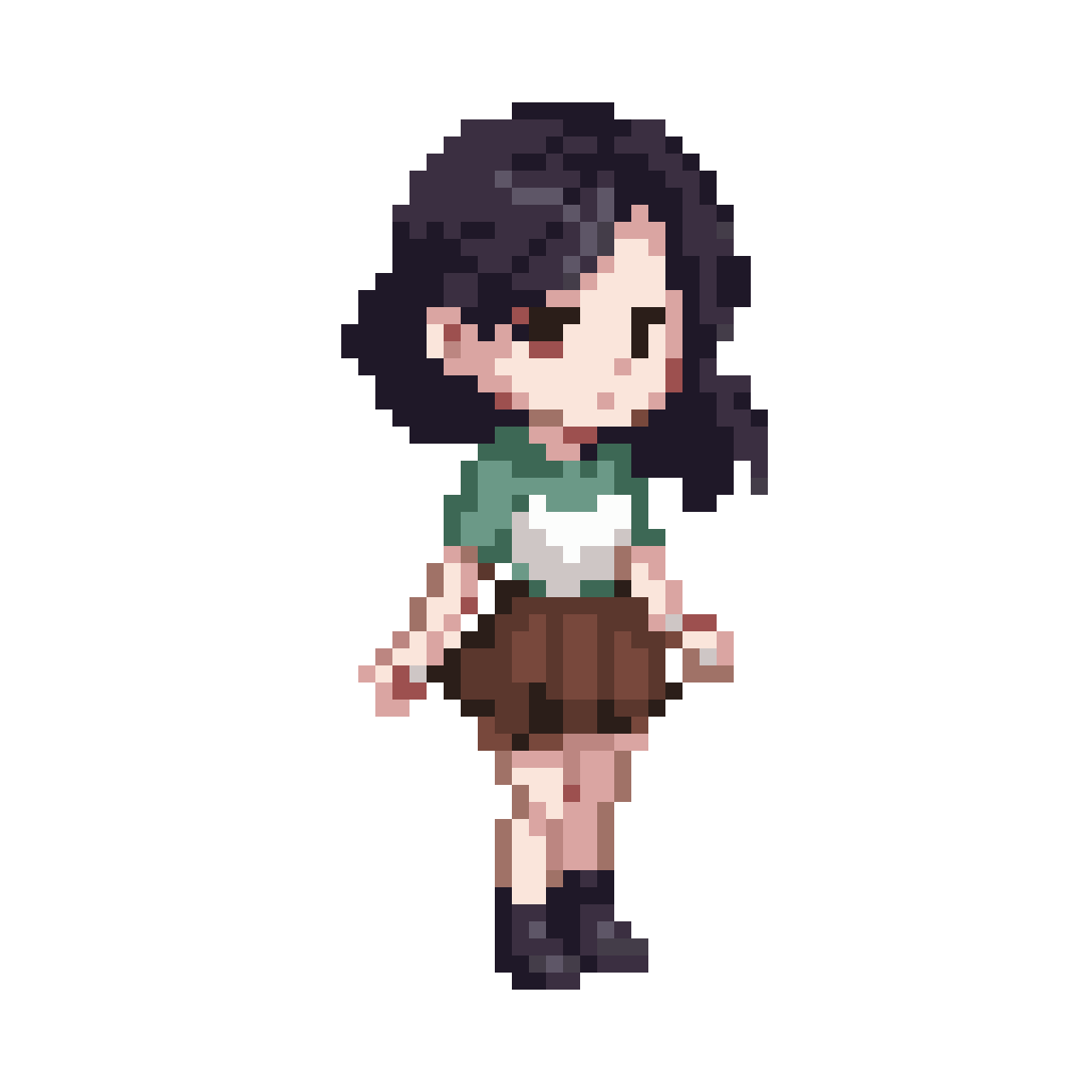 Chibi RPG Girl Sprite pixel art