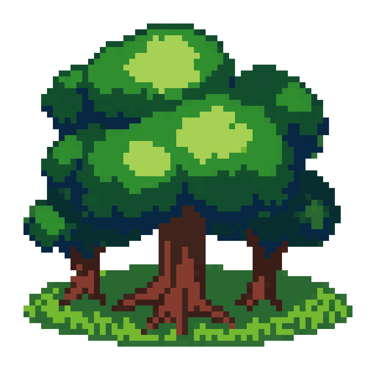 forest ground pixel art