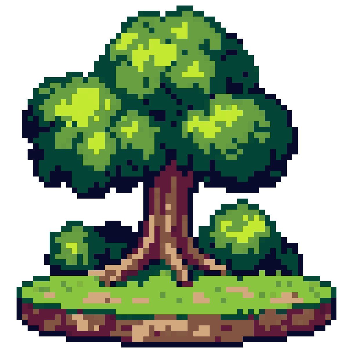 forest ground pixel art