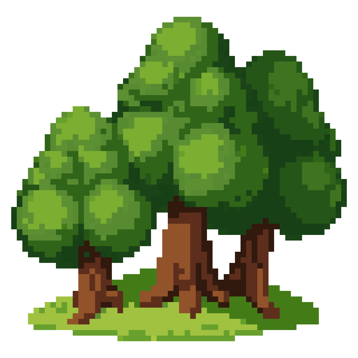 forest ground pixel art