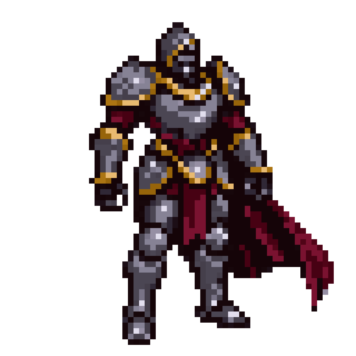 Armored Knight pixel art