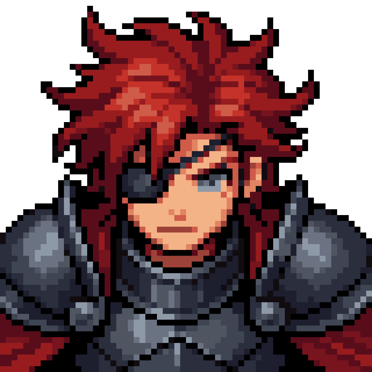 pixel art RPG hero warrior pixel art