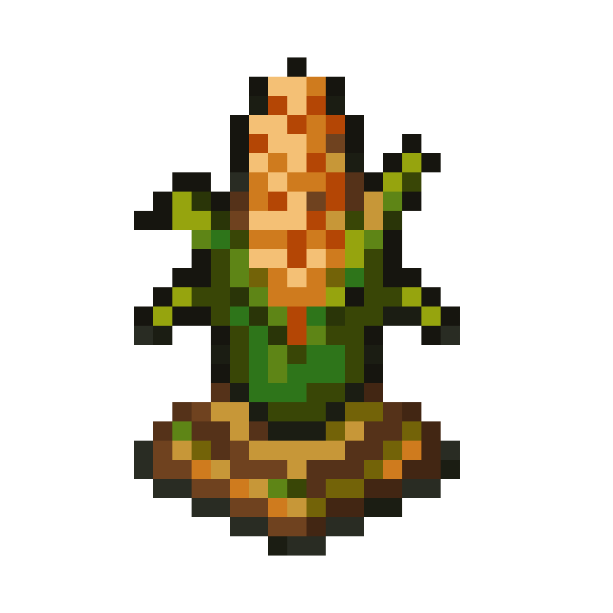 Full Grown Corn Plant pixel art