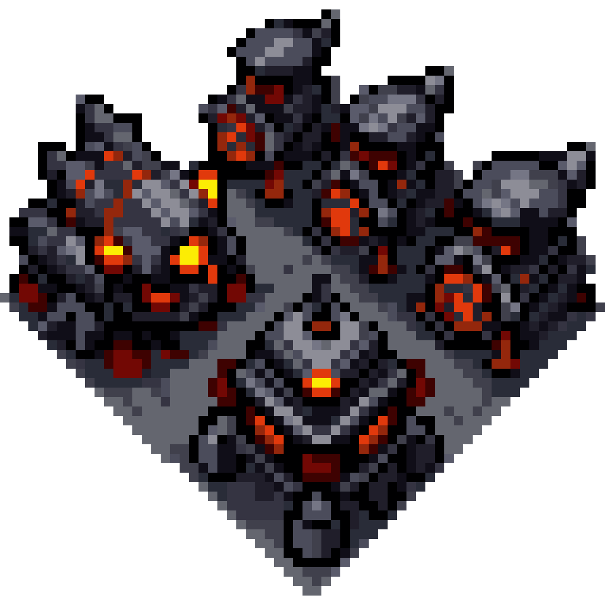 Starcraft 2 Units and Buildings in Darkness pixel art