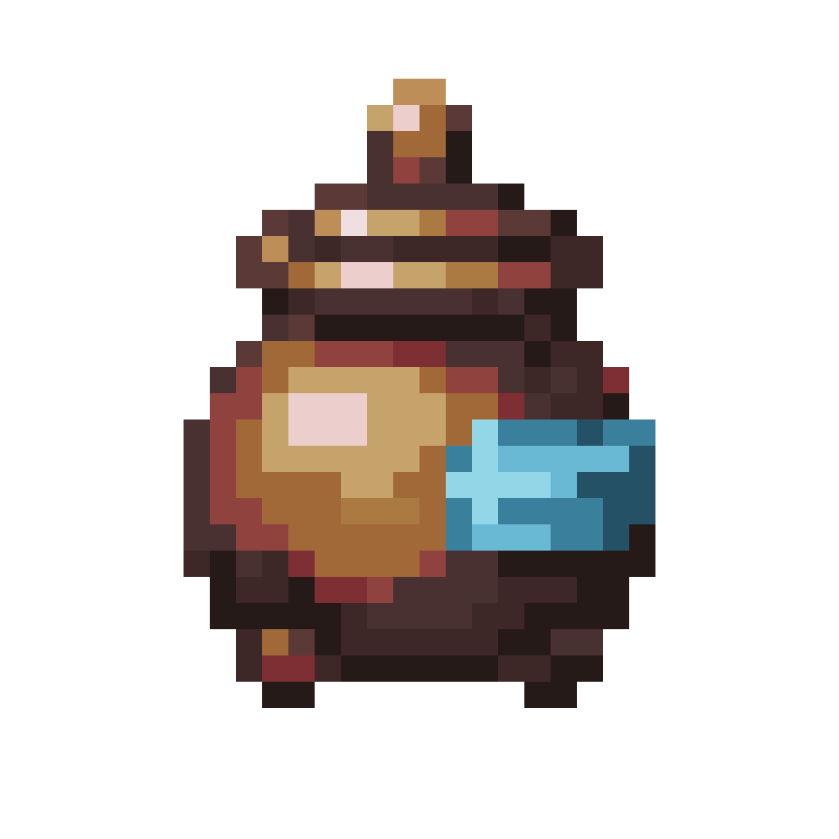 Ceramic Pot with Weapon Oil pixel art