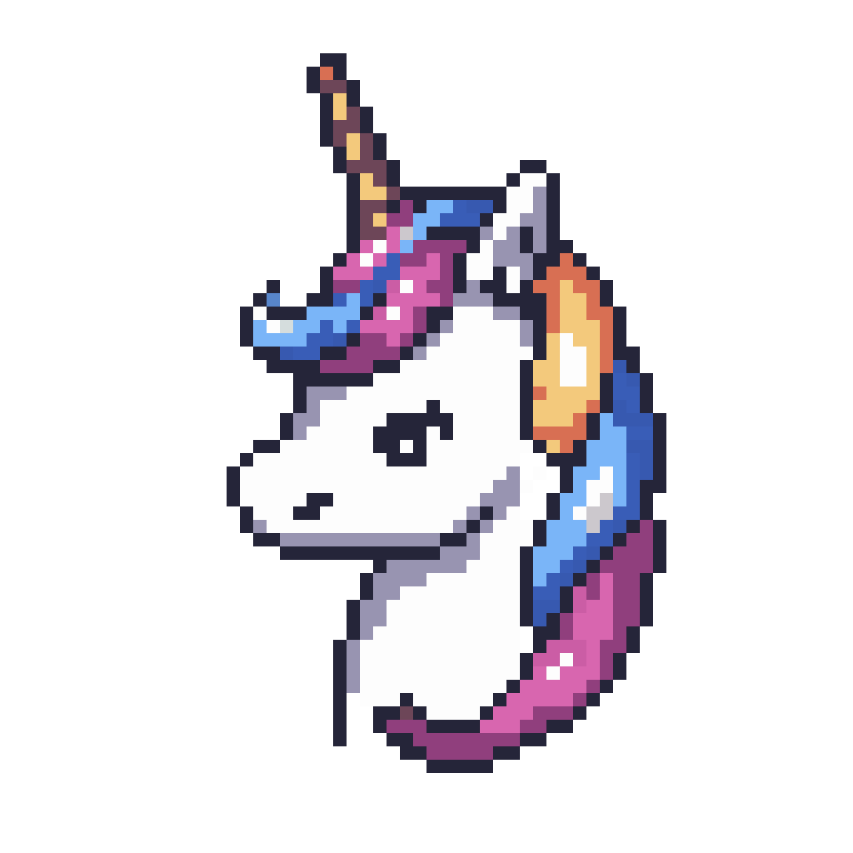 unicorn pixel art