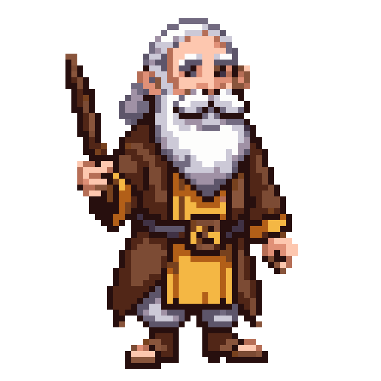Elderly Village Teacher Sprite pixel art