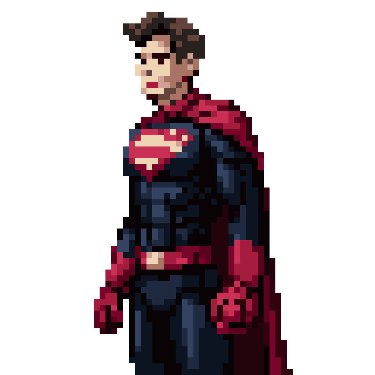 Superhero Character pixel art